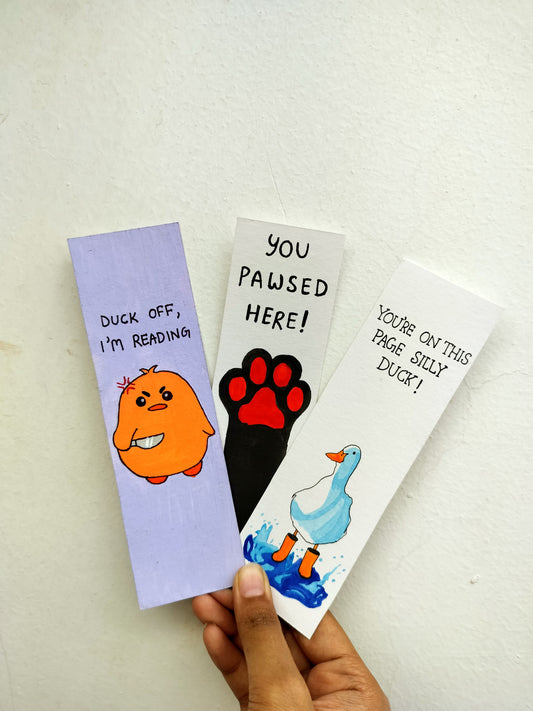 🦆 Funny & Sassy Bookmarks 😹🖍️📖
