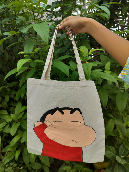 🖌️✨ Shinchan Tote Bag 🌼