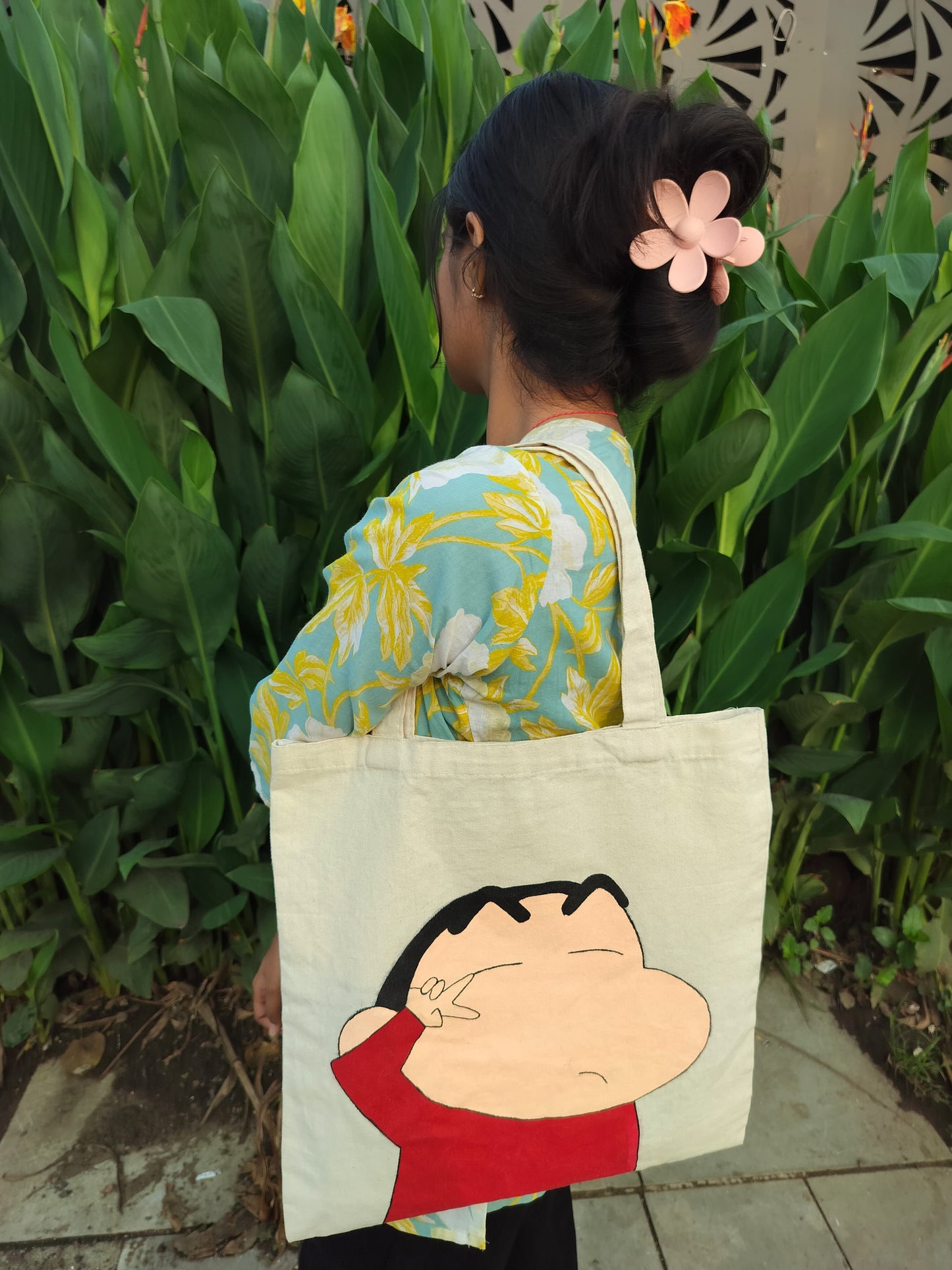 🖌️✨ Shinchan Tote Bag 🌼
